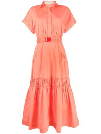 Silvia Tcherassi Kareli belted-waist shirt dress - Pink