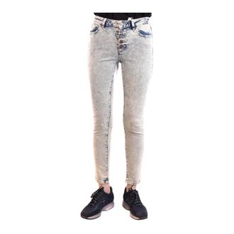 Michael Kors Skinny Jeans, female, Blue, Size: XS Button-Fastening Denim Jeans
