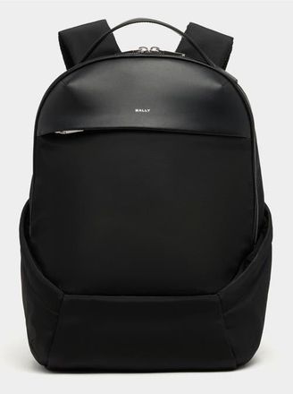 Bally Vogel Backpack in Nylon and Recycled Leather in Black+Palladio at Nordstrom