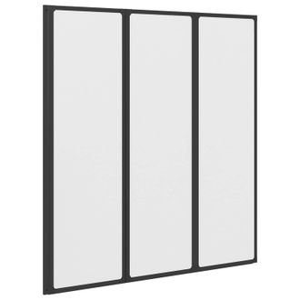 vidaXL Pantalla De Ducha Plegable Negro Y Full Frost 132 X 2 X 140 Cm Vidaxl
