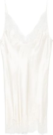 Carine Gilson Abito in seta in stile sottoveste - Toni neutri