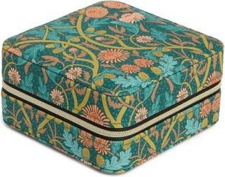 Nordstrom Square Zip Jewelry Box in Green Naturescape at Nordstrom Rack