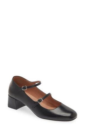 Madewell The Nettie Heeled Mary Jane in True Black at Nordstrom Rack, Size 10