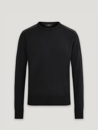 Belstaff Belstaff Cuello Redondo Kerrigan para hombre Lana merina NEGRO 2XL