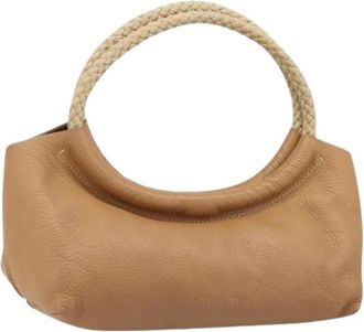 Miu Miu Pre-owned Tote Bag - Dames - Vintage Schoudertas - Bruin - ONE Size - Leer - Vintage