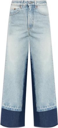Maison Margiela Jeans met vintage effect - Dames - Loose Fit Jeans - Blauw - W26 - Denim - Jeans