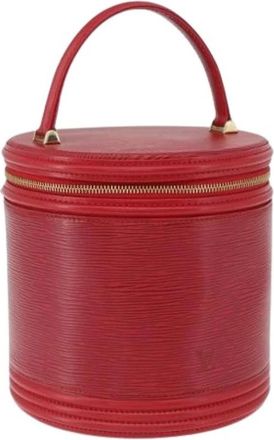 Louis Vuitton Pre-owned Cannes Handbag - Dames - Vintage Handtas - Rood - ONE Size - Leer - Vintage