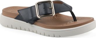 White Mountain Nalla Recovery Foam Thong Sandal in Navy/Burnish/Smooth at Nordstrom Rack, Size 9.5