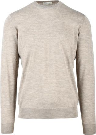 FILIPPO DE LAURENTIIS Truien & Vesten, Heren, Beige, 3Xs, Wol, Pullover met ronde hals