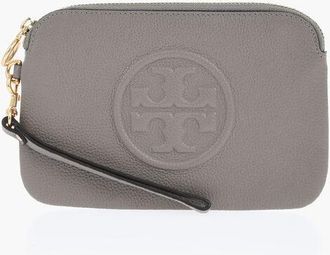 Tory Burch Textured Leather Clutch with Wrist Strap size Unica