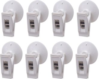 OEM Paquete De 4/8 Clips De Ventosa Blancos Para Cortinas - B