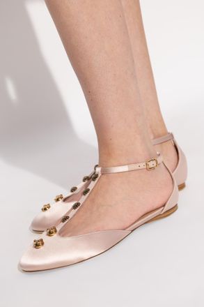 Chlo&eacute; Celeste Ballerinas, Womens, Cream