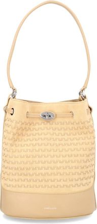 Zanellato Monda Musiva Suede - Dames - Schoudertassen - Beige - ONE Size - Su&egrave;de - Tassen