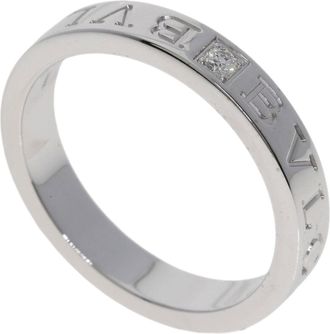 Bulgari White Gold White Gold (18K) Band Ring (Pre-Owned)