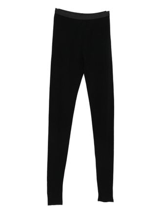 Forte_Forte Forte_Forte Wool Ribbed Jersey Leggings With Spats