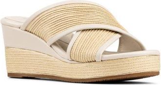 Donald J Pliner Gorgina Platform Wedge Sandal in Foam at Nordstrom, Size 6.5