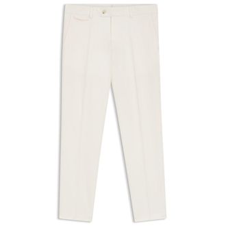 BOSS Easy-iron tapered-fit trousers in stretch-cotton poplin
