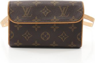Louis Vuitton Brown Coated Canvas Leather Fanny Pack (Pre-Owned)