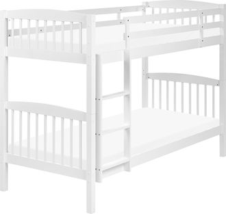 Beliani Beliani - Litera Madera De Pino Blanca 90 X 200 Cm Dormitorio De Ni&ntilde;os Revin
