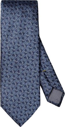 Eton Navy Paisley Silk Jacquard Tie at Nordstrom