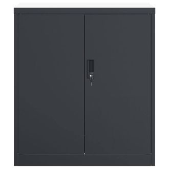 Berkfield Home Durable File Cabinet Anthracite 79x40x90 cm Steel in Dark Grey | Size: 79 x 40 x 90 cm
