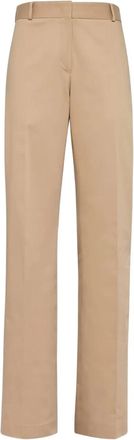 Ferragamo Ferragamo Straight-Leg Cotton Trousers