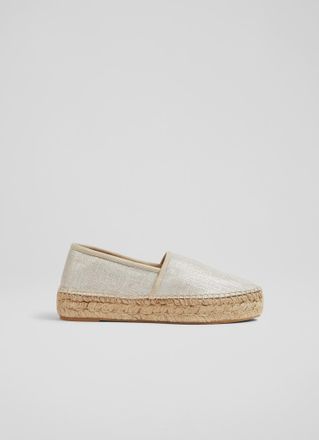 L.k. Bennett Womens Tracey Flats, Gold - Size UK 7