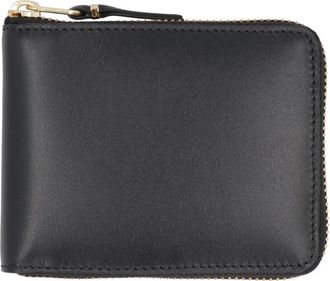Comme Des Gar&ccedil;ons Black Solid Zip Wallet