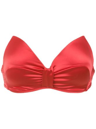 Amir Slama strapless cropped top - Red