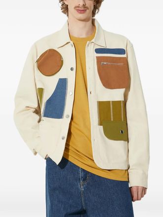 Market patchwork zip jacket - Beige