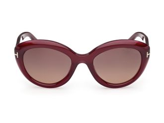 Tom Ford Ft1316 Gradient Lens Acetate Oversized Rounded Sunglasses
