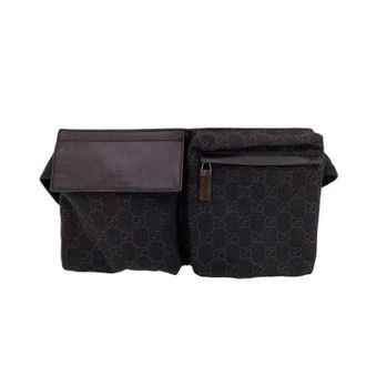 Gucci Vintage, unisex, Bruin, ONE Size, Pre-owned Canvas Heuptas