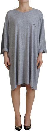 Dsquared2 Dsquared&sup2; Crystal Embellished Cotton Long Sleeves Womens Dress (Pre-Owned)