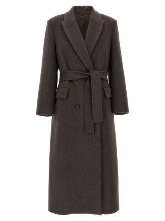 Brunello Cucinelli Double Coats And Trench Coats Brown