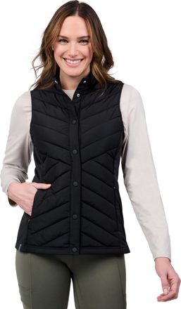 Free Country Womens Hybrid Button Front Vest