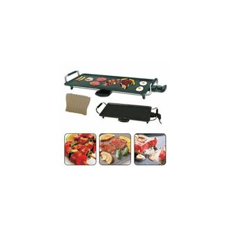Trade Shop Trade Shop - Teppanyaki Xl Griglia Piastra Con Rivestimento Antiaderente Tavolo Riscaldante