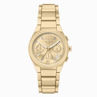 A|X Armani Exchange A|X Sync Chronograph Quartz Gold Dial Watch AX6034