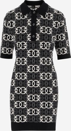 Pinko Pinko Love Birds Dress In Viscose Blend