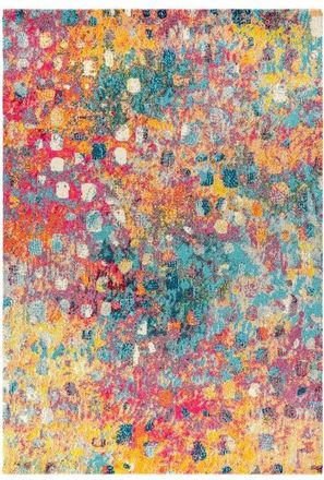 Jonathan Y Designs Contemporary POP Modern Abstract Area Rug in Multi/yellow at Nordstrom, Size 2Ft 0In X 8Ft 0In