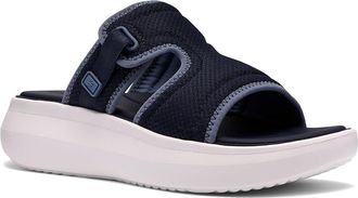 Clarks Solevana Mist Womens Sandals Navy Tetxtile : 12 B - Medium, Synthetic