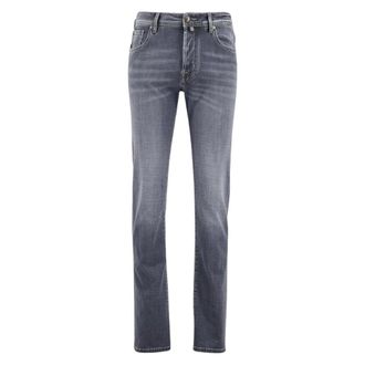 Jacob Cohen Slim-fit Jeans, male, Gray, Size: W33 Pant 5 Pkt Super Slim Fit Nick