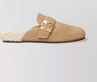 Tory Burch soft suede slip-on mules