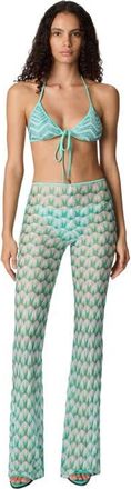 Missoni Flared Trousers In Floral-pattern Viscose in Green Multi at Nordstrom, Size 38 It