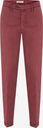 Bsettecento Slim-Fit-Chinohose aus Baumwoll- und Seidenmix