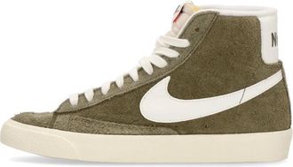 Nike Vintage Hoge Schoen Olijf Zwart - Dames - Fitnessschoenen - Groen - 36 1/2 EU - Leer - Fitness