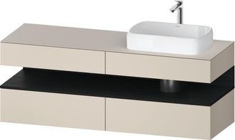 Duravit Qatego Consola Mueble Bajo Lavabo, 2 Extensiones, 2 - Duravit