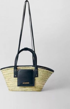 Jacquemus le petit panier soli straw tote