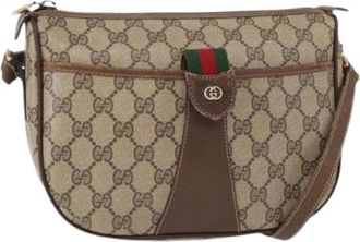 Gucci Pre-owned Cross Body Bags, female, Beige, Size: ONE SIZE Pre-owned Cross Body Bag
