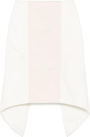 J.W.Anderson Gonna midi con design a strati - Bianco