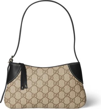 Gucci GG Emblem Kleine Schoudertas - Dames - Schoudertassen - Beige - ONE Size - Leer - Tassen